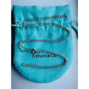 Tiffany & Co. THICK 24 inch Chain in Silver for Charm Pendant
